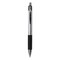 Universal 1 mm Comfort Grip Retractable Ballpoint Pen - Medium, Black (1 Dozen)